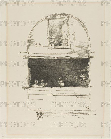 The Forge, Passage du Dragon, 1894, James McNeill Whistler, American, 1834-1903, United States, Transfer lithograph in black with stumping, on cream laid paper, 223 x 159 mm (image), 285 x 227 mm (sheet)