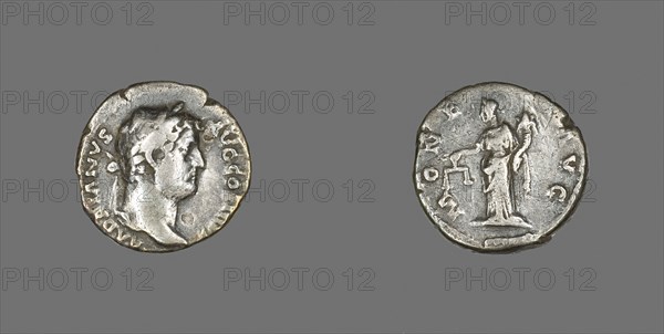 Denarius (Coin) Portraying Emperor Hadrian, AD 134/138, Roman, minted in Rome, Roman Empire, Silver, Diam. 1.7 cm, 2.89 g