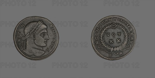 Coin Portraying Emperor Constantine I Ad 321 Roman Minted In Arles