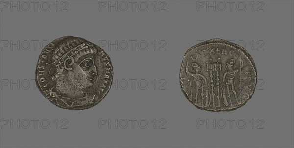 Coin Portraying Emperor Constantine I or Emperor Constantine II, AD 307/337, Roman, Roman Empire, Bronze, Diam. 1.7 cm, 2.98 g