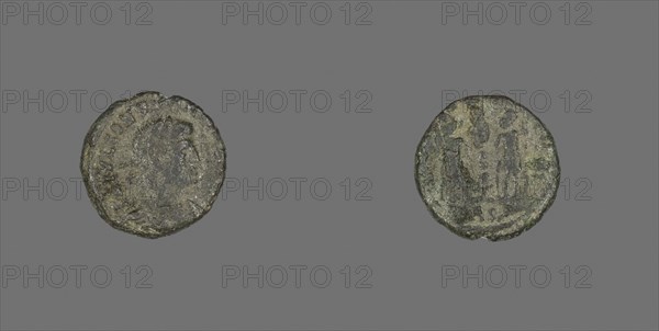 Coin Portraying Emperor Constans or Emperor Constantius II, AD 324/361 or AD 333/350, Roman, Roman Empire, Bronze, Diam. 1.5 cm, 1.54 g