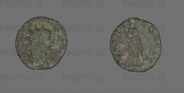 Antoninianus (Coin) Portraying Emperor Gallienus, AD 260/268, Roman, minted in Rome, Roman Empire, Billon, Diam. 1.9 cm, 2.27 g