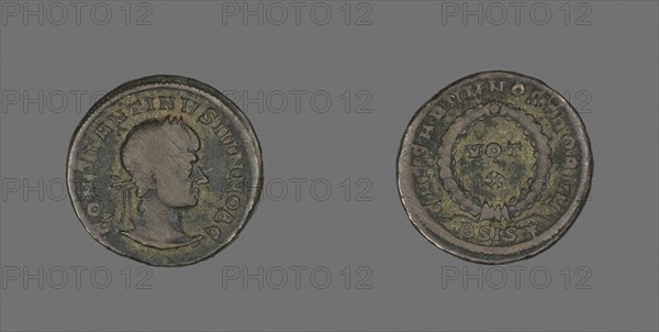 Coin Portraying Emperor Constantine I, AD 307/337, Roman, minted in Siscia, Roman Empire, Bronze, Diam. 1.9 cm, 3.29 g