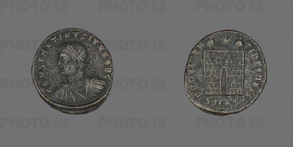 Coin Portraying Emperor Constantine I, AD 307/337, Roman, minted in Cyzicus, Roman Empire, Bronze, Diam. 1.9 cm, 3.11 g