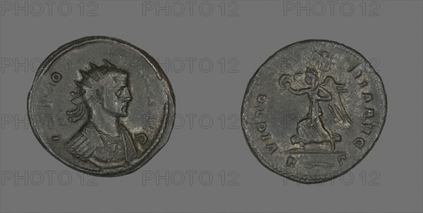 Coin Portraying Emperor Honorius?, 384/423 AD, Roman, Roman Empire, Silver and bronze, Diam. 2.2 cm, 3.77 g
