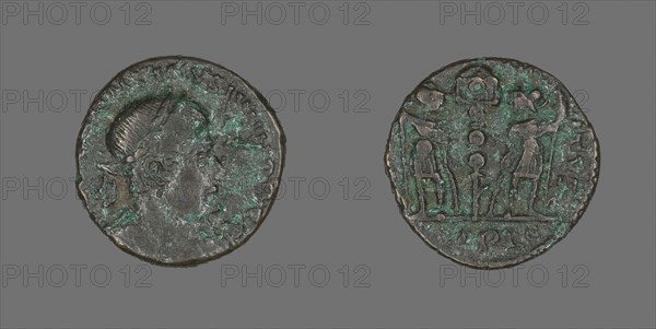 Coin Portraying Emperor Constantine II, before AD 337, Roman, Roman Empire, Bronze, Diam. 1.4 cm, 1.87 g