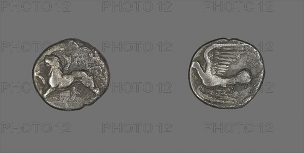 Hemidrachm (Coin) Depicting a Chimaera, 400/300 BC, Greek, minted in Sikyon, Ancient Greece, Silver, Diam. 1.6 cm, 2.63 g