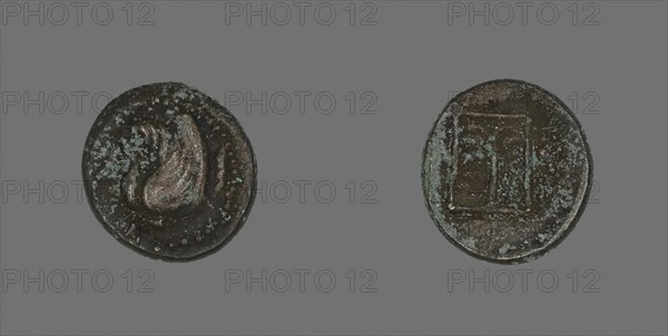 Coin Depicting Pegasus, about 400/310 BC, Greek, Ancient Greece, Bronze, Diam. 1.7 cm, 4.14 g