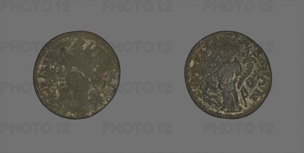 Coin Depicting the Amazon Cyme, about AD 253/68, Roman, Roman Empire, Bronze, Diam. 1.9 cm, 3.22 g
