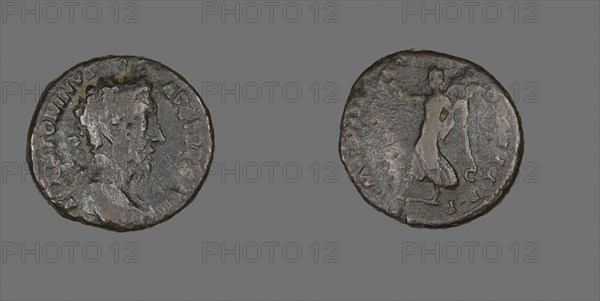 As (Coin) Portraying Emperor Marcus Aurelius, AD December 177/December 178, Roman, Roman Empire, Bronze, Diam. 2.6 cm, 11.49 g