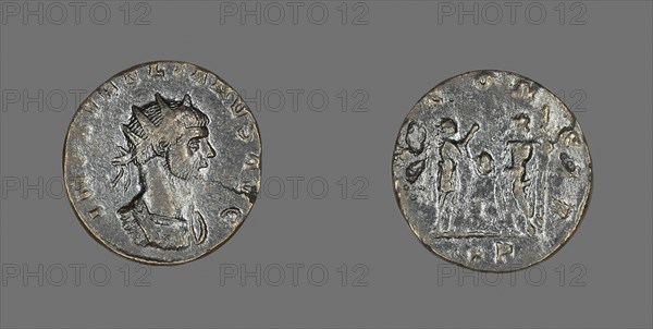 Antoninianus (Coin) Portraying Emperor Aurelian, AD 270/275, Roman, minted in Siscia, Roman Empire, Billon, Diam. 2 cm, 2.65 g