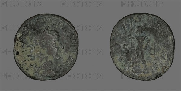 Sestertius (Coin) Portraying Emperor Gordianus, AD 238, Roman, Roman Empire, Bronze, Diam. 3.1 cm, 20.39 g