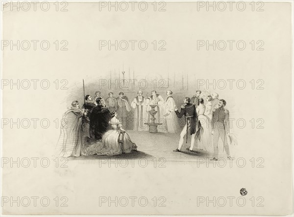 Christening of Edward VII, n.d., John Hayter, English, 1800-c. 1891, England, Lithograph on paper