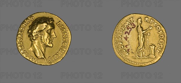 Aureus (Coin) Portraying Emperor Antoninus Pius, AD 138/161, Roman, Roman Empire, Gold, Diam. 2.0 cm, 6.99 g