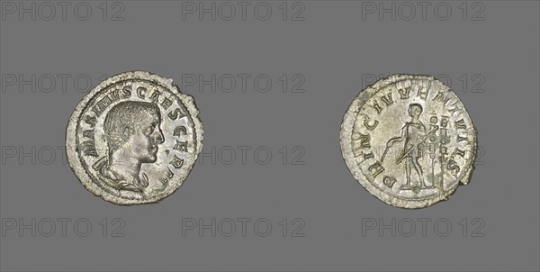 Denarius (Coin) Portraying the Emperor Maximus, AD late 235/early 236, Roman, Rome, Silver, Diam. 2.1 cm, 2.14 g