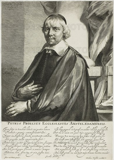 Petrus Proclius, n.d., Jan Visscher (Dutch, 1634-1692), after Jan van Noordt (Dutch, active 1645-1675), Holland, Engraving on paper, 295 x 208 mm