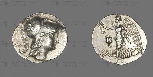 Tetradrachm (Coin) Depicting the Goddess Athena, 190/36 BC, Greek, Pamphylia, Silver, Diam. 2.9 cm, 15.82 g