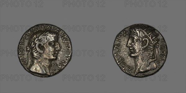 Tetradrachm (Coin) Portraying Emperor Tiberius, AD 32, Roman, minted in Alexandria, Alexandria, Billon, Diam. 2.3 cm, 13.15 g