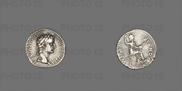 Denarius (Coin) Portraying Emperor Tiberius, AD 14/37, Roman, Roman Empire, Silver, Diam. 1.8 cm, 3.64 g