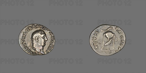 Denarius (Coin) Portraying Emperor Vitellius, AD 69 (late April/December), Roman, Roman Empire, Silver, Diam. 2 cm, 3.08 g