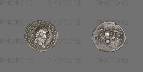 Denarius (Coin) Portraying Emperor Vespasian, AD 80/81, Roman, minted in Rome, Roman Empire, Silver, Diam. 1.9 cm, 3.06 g