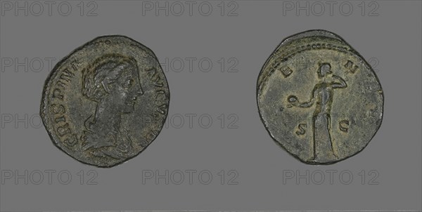 Coin Portraying Empress Crispina, AD 177/183, Roman, Roman Empire, Bronze, Diam. 2.6 cm, 11.35 g