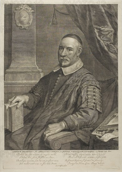 Rev. D. Johannes Wachterlaer of Utrecht, n.d., Cornelis Visscher, Dutch, c. 1629-1658, Holland, Engraving on paper