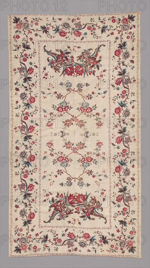 Cover, 18th century, India, India, Printed, pieced, 227.3 x 123.6 cm (89 1/2 x 48 5/8 in.)