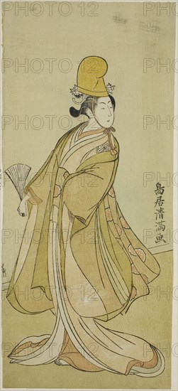 The Actor Segawa Kikunojo II, c. 1770, Torii Kiyomitsu I, Japanese, 1735–1785, Japan, Color woodblock print, hosoban, 11 3/4 x 5 1/4 in.