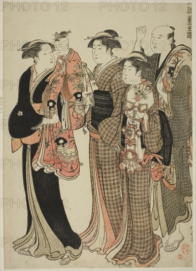 Kamioki, from the series A Brocade of Eastern Manners (Fuzoku Azuma no nishiki), c. 1783/84, Torii Kiyonaga, Japanese, 1752-1815, Japan, Color woodblock print, oban, 35.6 x 25.2 cm