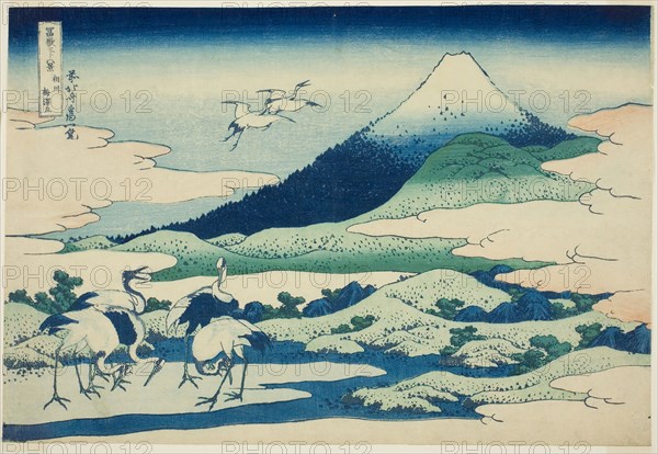 Umezawa Marsh in Sagami Province (Soshu Umezawa hidari), from the series Thirty-six Views of Mount Fuji (Fugaku sanjurokkei), c. 1830/33, Katsushika Hokusai ?? ??, Japanese, 1760-1849, Japan, Color woodblock print, oban, 25.7 x 37.8 cm (10 1/8 x 14 11/16 in.)