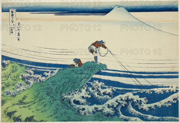 Kajikazawa in Kai Province (Koshu Kajikazawa), from the series Thirty-six Views of Mount Fuji (Fugaku sanjurokkei), c. 1830/33, Katsushika Hokusai ?? ??, Japanese, 1760-1849, Japan, Color woodblock print, oban, 10 1/8 x 14 7/16 in.