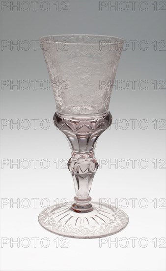 Goblet, 1747, Germany, Schleswig, Schleswig, Glass, 21.6 x 9.5 cm (8 1/2 x 3 3/4 in.)