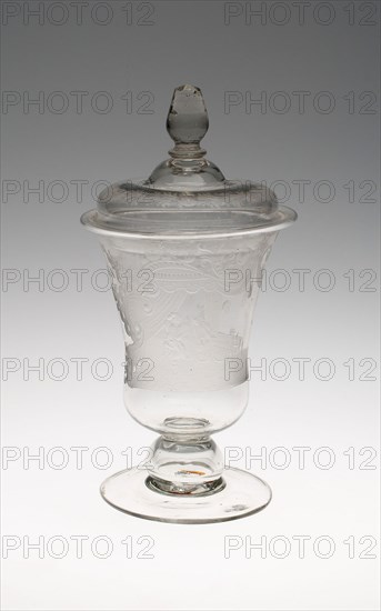 Birth Glass, c. 1750, Netherlands, Netherlands, Glass, 24.5 x 11.1 cm (9 5/8 x 4 3/8 in.)