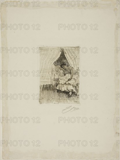 La Feria, 1889, Anders Zorn, Swedish, 1860-1920, Sweden, Etching on ivory laid paper, 133 x 94 mm (image), 140 x 100 mm (plate), 367 x 277 mm (sheet)