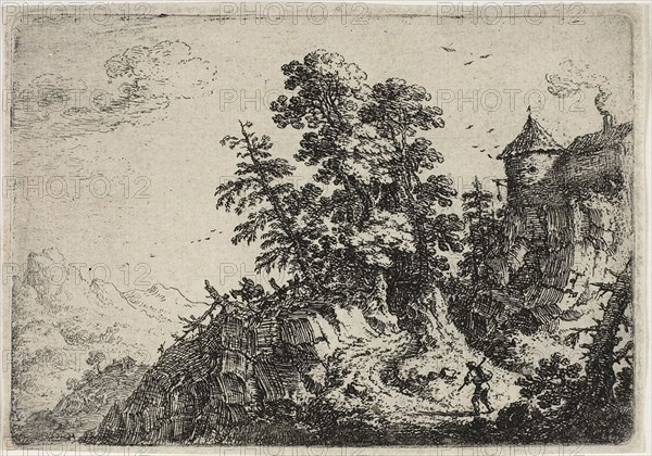 Mountainous Country, c. 1640, Herman Saftleven II, Dutch, 1609-1685, Holland, Etching on paper, 83 x 120 mm (plate), 87 x 123 mm (sheet), Untitled, 1839/60, 19th century, Unknown Place, Daguerreotype, 8.2 x 7 x 0.7 cm