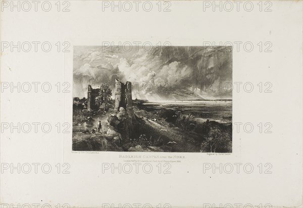 Hadley Castle, Near the Nore, n.d., after David Lucas, English, 1802-1881, England, Mezzotint on paper, 151 × 229 mm (image), 181 × 251 mm (plate), 297 × 438 mm (sheet)