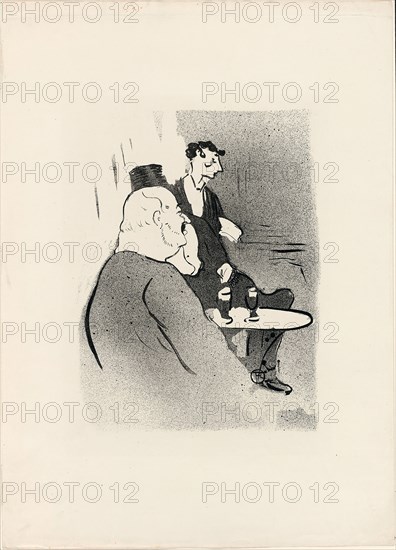 Ducarre at the Ambassadeurs, from Le Café-Concert, 1893, Henri de Toulouse-Lautrec (French, 1864-1901), printed by Edward Ancourt & Cie (French, 19th-20th c.), published by L’Estampe originale (French, 1893-1895), France, Lithograph on ivory wove paper, 262 × 198 mm (image), 442 × 318 mm (sheet)