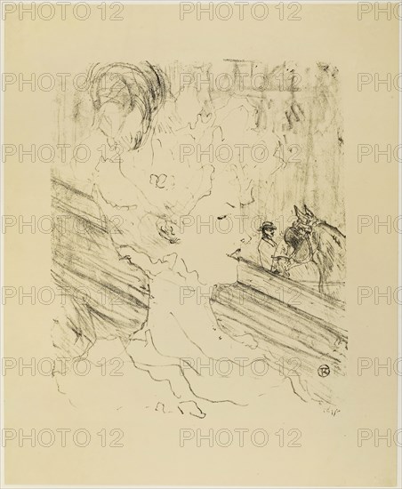 Emilienne d’Alençon, from Treize Lithographies, 1898, published before 1906, Henri de Toulouse-Lautrec, French, 1864-1901, France, Lithograph on cream wove paper, 292 × 243 mm (image), 392 × 321 mm (sheet)