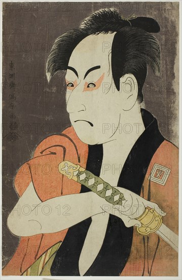 The actor Ichikawa Omezo as the manservant Ippei, 1794, Toshusai Sharaku ??? ??, Japanese, active 1794-95, Japan, Color woodblock print, oban, 37.7 x 24.3 cm
