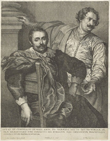 Lucas and Cornelis de Wael, 1646, Wenceslaus Hollar (Czech, 1607-1677 ...