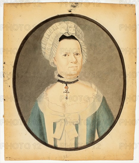Portrait of a Woman, n.d., Unknown artist, English, 18th century, England, Watercolor and graphite on paper, 350 × 290 mm
