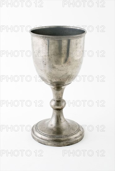 Communion Cup, c. 1845, James Dixon & Sons, English, 1835-1976 (following the firms of James Dixon, 1806-1829 and James Dixon and Son, 1829-1835), Sheffield, England, Sheffield, Pewter, 19.1 x 9.5 cm (7 1/2 x 3 3/4 in.)