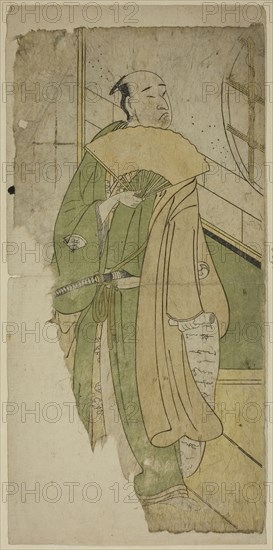 The Actor Onoe Matsusuke, 18th century, Katsukawa School, Japanese, c. 18th century, Japan, Color woodblock print, hosoban, 31.2 x 15.1 cm (12 1/4 x 5 15/16 in.)