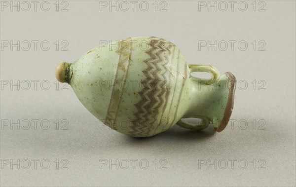 Amphora (Storage Jar), about 5th century BC, Eastern Mediterranean, Egypt, Glass, 7.6 × 4.4 × 4.4 cm (3 × 1 3/4 × 1 3/4 in.)