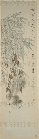 Joy of Life, Qing dynasty (1644–1911), c. 1892, Xugu, Chinese, 1824-1896, China, Hanging scroll, ink and colors on paper, 150.1 × 40.5 cm (59 1/2 × 16 in.)