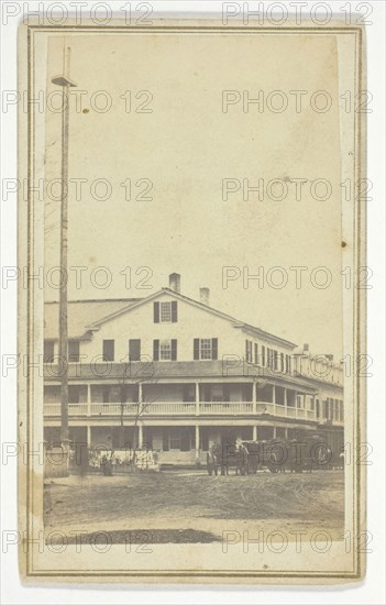 Cushing’s Photographic Rooms, Woodstock, Vt., n.d., W. A. King, American, 19th century, Woodstock, Albumen print, 8.9 x 5.3 cm (image), 10 x 6.2 cm (card)