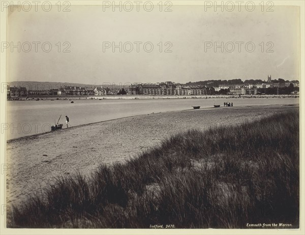 Exmouth from the Warren, 1860/94, Francis Bedford, English, 1816–1894, England, Albumen print, 16.2 × 21.3 cm (image/paper)