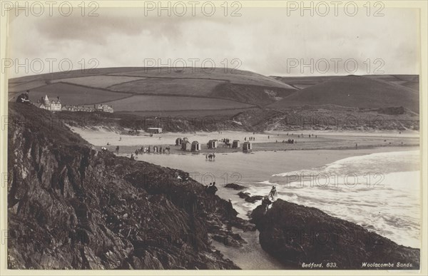 Woolacombe Sands, 1860/94, Francis Bedford, English, 1816–1894, England, Albumen print, 12.7 × 19.9 cm (image/paper)