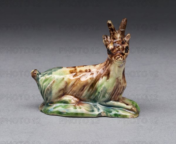 Goat, 1760/70, England, Staffordshire, Staffordshire, Lead-glazed earthenware (creamware), 5.1 x 5.8 cm (2 x 2 1/3 in.)